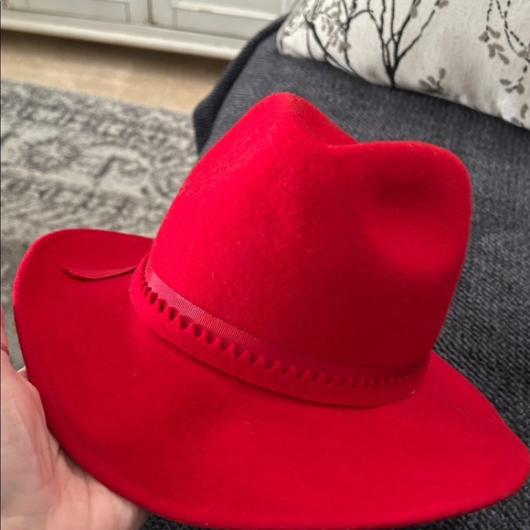GEO W BOLLMAN RED 100% WOOL FELT VINTAGE  HAT  MADE IN USA main image 5